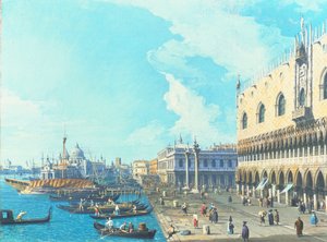 Veduta di Venezia con la Salute, c.1735 da Giovanni Antonio Canal